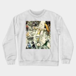 White Crucifixion, 1938 by Marc Chagall Crewneck Sweatshirt